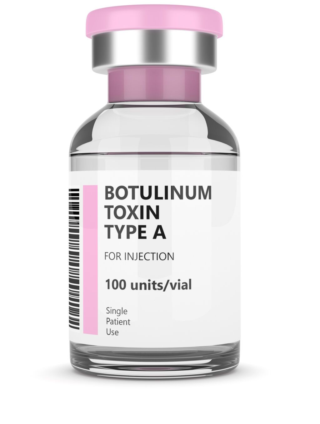 Botulinum Toxin Type A zum Injizieren in einem Glasfläschchen.